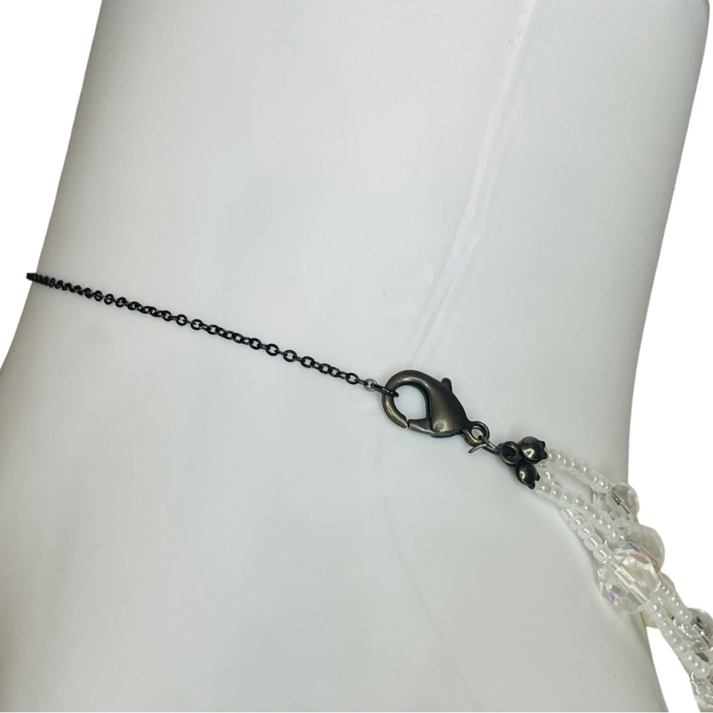 Heavenly Swarovski Crystal Cross Necklace & Freshwater Pearl Earring Set - Picture 9 of 9